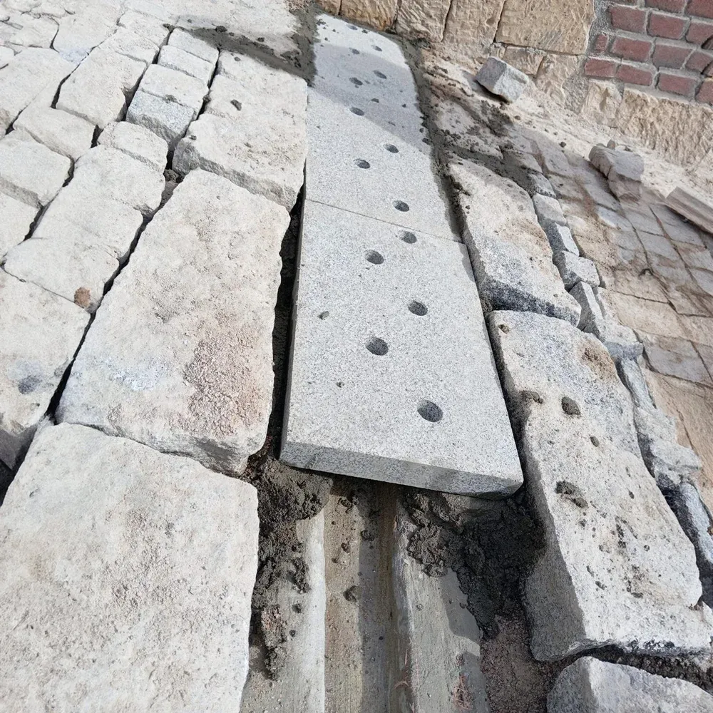 Rain Gutter Stone Detail